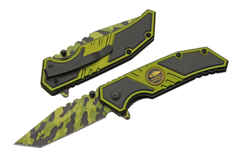 Army Camo Liner Lock Knife