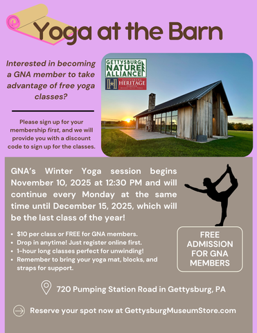 Fall 2025 Yoga & Meditation at The Barn by Sachs Bridge