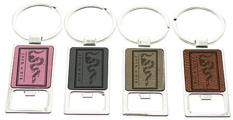 Join or Die Suede Bottle Opener/Keychain