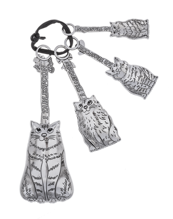 Cats Set Of 4 Measuring Spoons