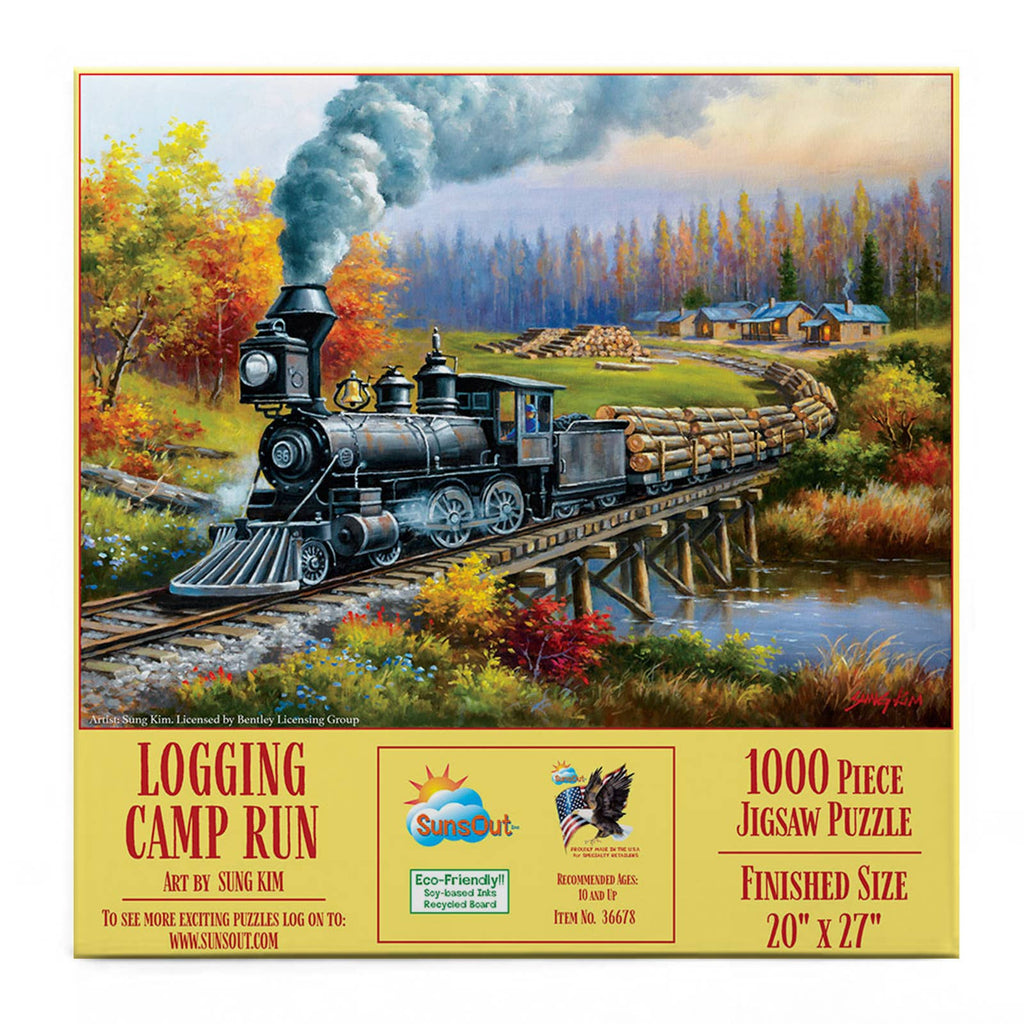 1283 Logging Camp Run 1000 pc Puzzle – Gettysburg Museum Store