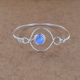 "Cat's Eye" Abstract Cuff Bracelet