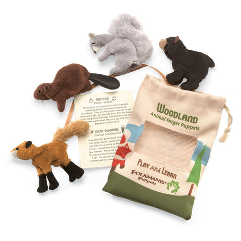Woodland Animal Set Finger Puppets