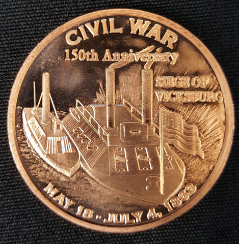 Vicksburg Copper Round Coin