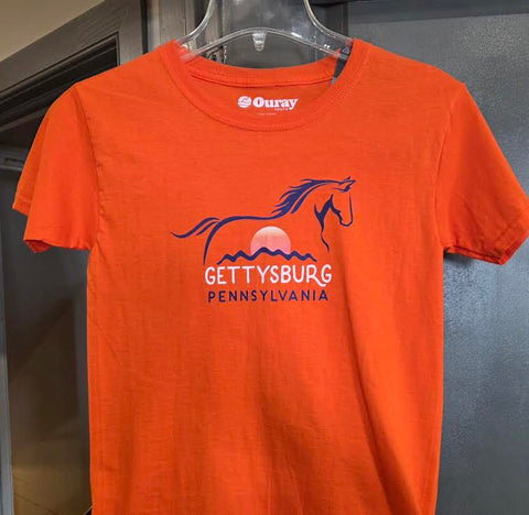 Dark Orange Horse Youth Tee