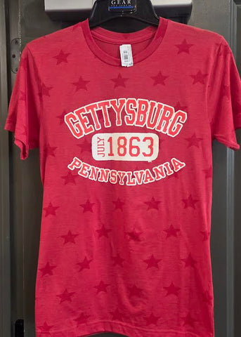Gettysburg Outline Arch Star Tee