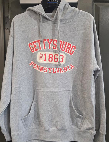 Gettysburg Outline Arch Hoodie