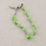 Glass Beaded Hand Looped Colorful Bracelet B333