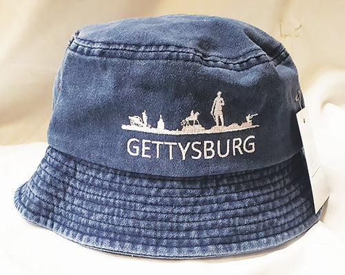 GBG Sil. Bucket Hat - Denim – Gettysburg Museum Store