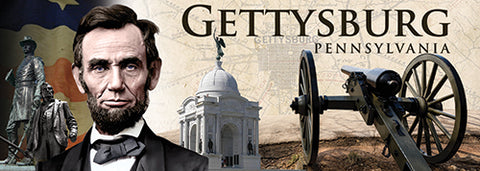 Gettysburg Lincoln Tin Magnet