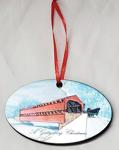 A Gettysburg Christmas Foil Ornament