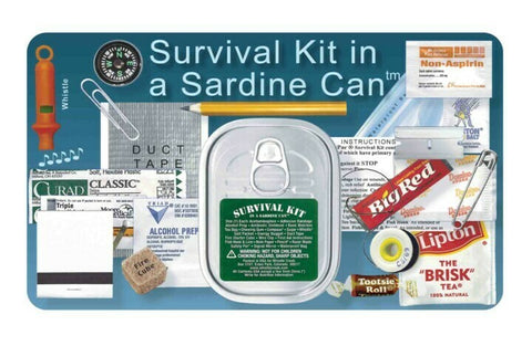 Whistle Creek Survival Kit in a Sardine Can