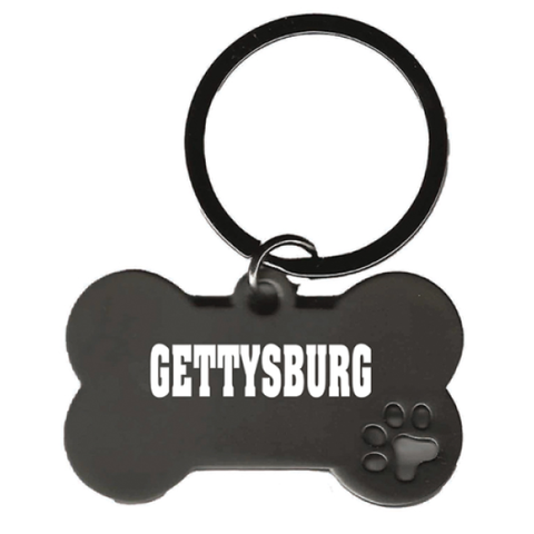 Gettysburg Dog Bone Keychain