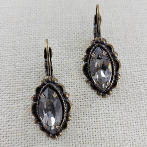 Victorian Crystal Navette Earring NE730