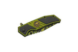 Army Camo Liner Lock Knife