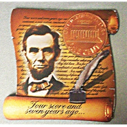 Lincoln 2d Foil Magnet