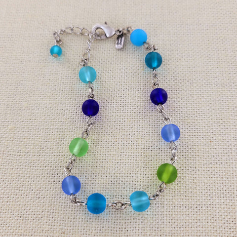 Glass Beaded Hand Looped Colorful Bracelet B333