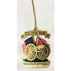 GBG CANNON BRASS XMAS ORNAMENT