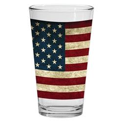 USA Rustic pint glass