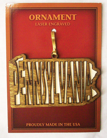 Pennsylvania Shaped Ornament