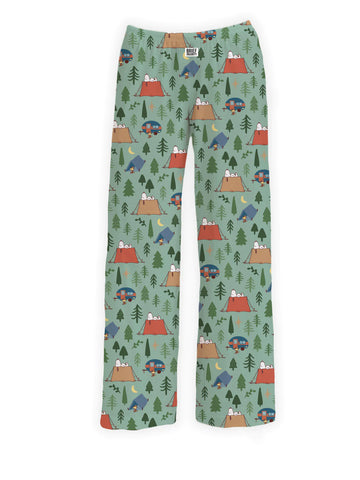Snoopy Camping Pattern Pajama Lounge Pants