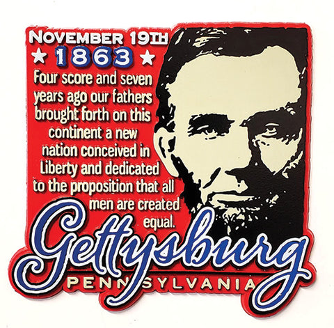 Lincoln Gettysburg Address Vinyl Magnet