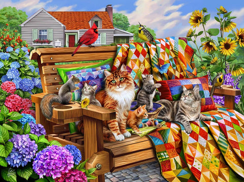 0106 Cats and Quilts 1000 pc Puzzle