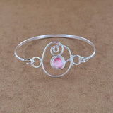 "Cat's Eye" Abstract Cuff Bracelet