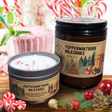 Peppermint Bark Milkshake | Winter Christmas Candle