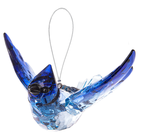 Blue Jay W/ Charm Ornament