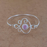 "Cat's Eye" Abstract Cuff Bracelet
