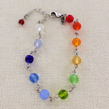 Glass Beaded Hand Looped Colorful Bracelet B333