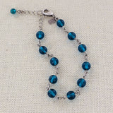 Glass Beaded Hand Looped Colorful Bracelet B333