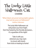 Lucky Little Halloween Cat Charm