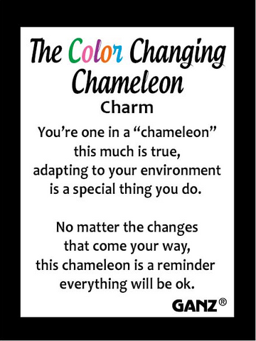 Color Changing Chameleon Charm