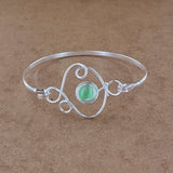 "Cat's Eye" Abstract Cuff Bracelet