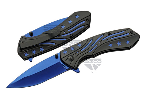 4.5" Stars Liner Lock Knife