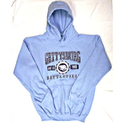 Light Blue Distressed Hoodie