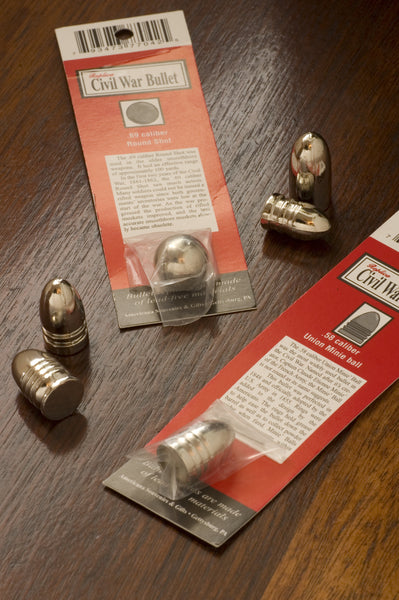 Shot Civil War Bullet Collection - Set 3 Of 3 - Great Buy! With Certificate Of Authenticity