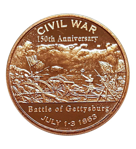 Gettysburg Copper Round Coin