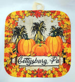 Gettysburg pumpkin potholder