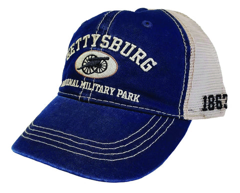 Navy Mesh gettysburg National military park hat
