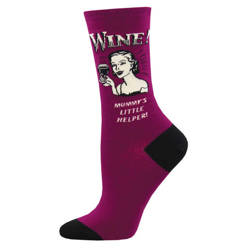 Wine Not - purple socks*