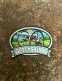 Gettysburg Cannon Oval Wooden Magnet